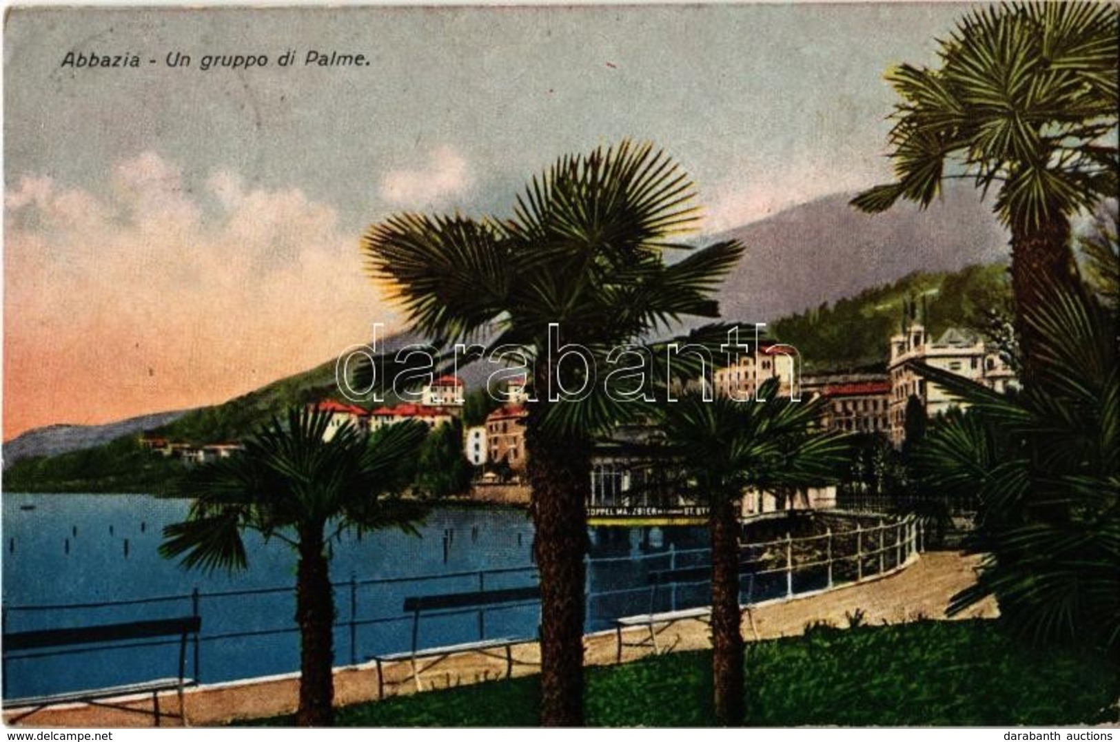 T2/T3 1928 Abbazia, Opatija; Un Gruppo Di Palme / Palm Trees (EK) - Ohne Zuordnung