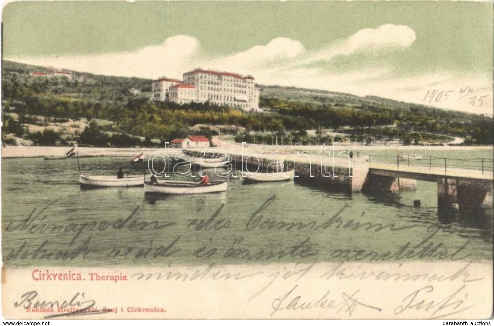 T2/T3 1905 Crikvenica, Cirkvenica; Therapia Szálló / Hotel - Ohne Zuordnung