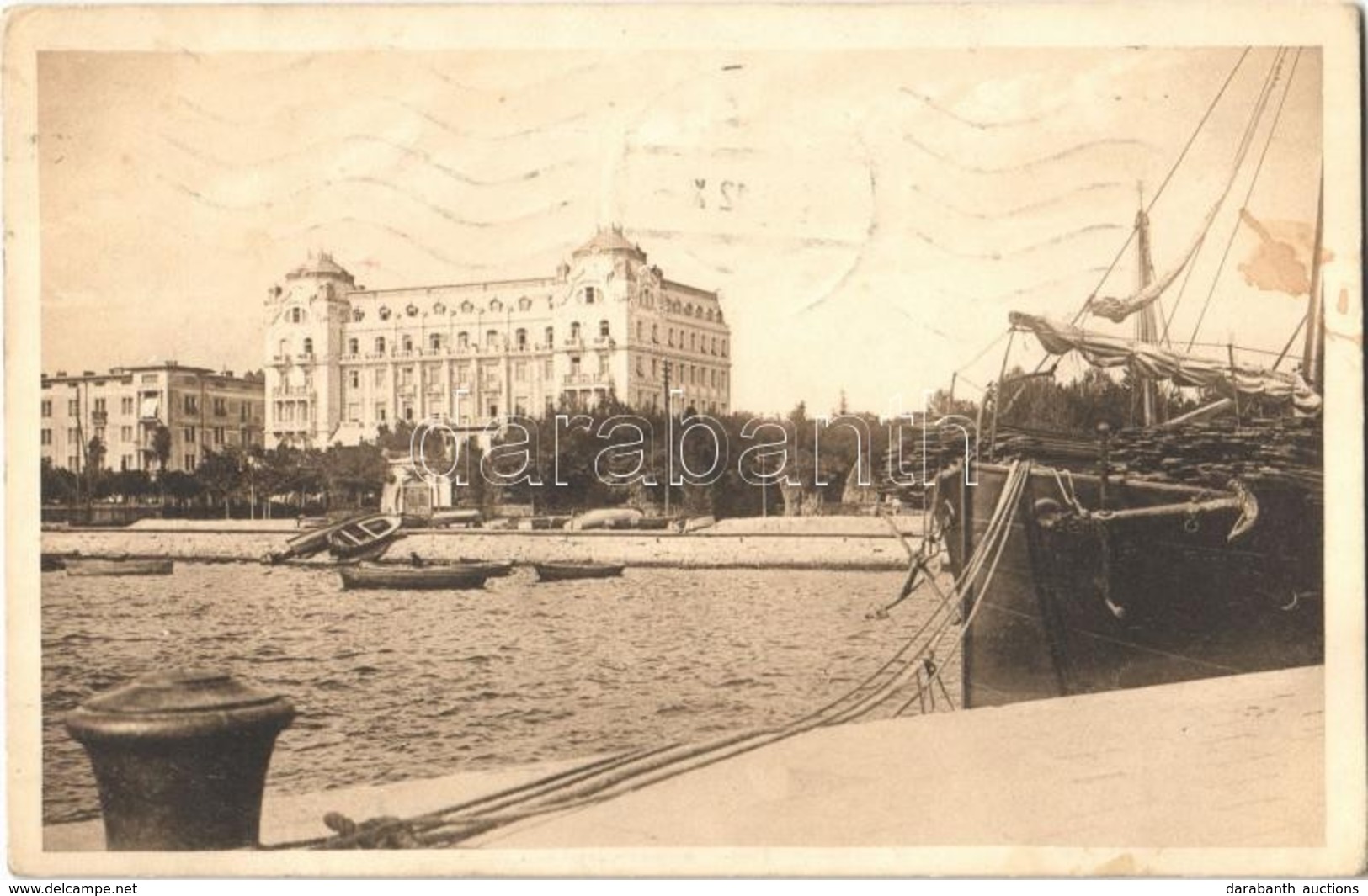 * T2/T3 1912 Pola, Pula; Riviera Szálloda / Hotel Riviera. Phot. A. Beer. Verlag F. W. Schrinner (fl) - Ohne Zuordnung