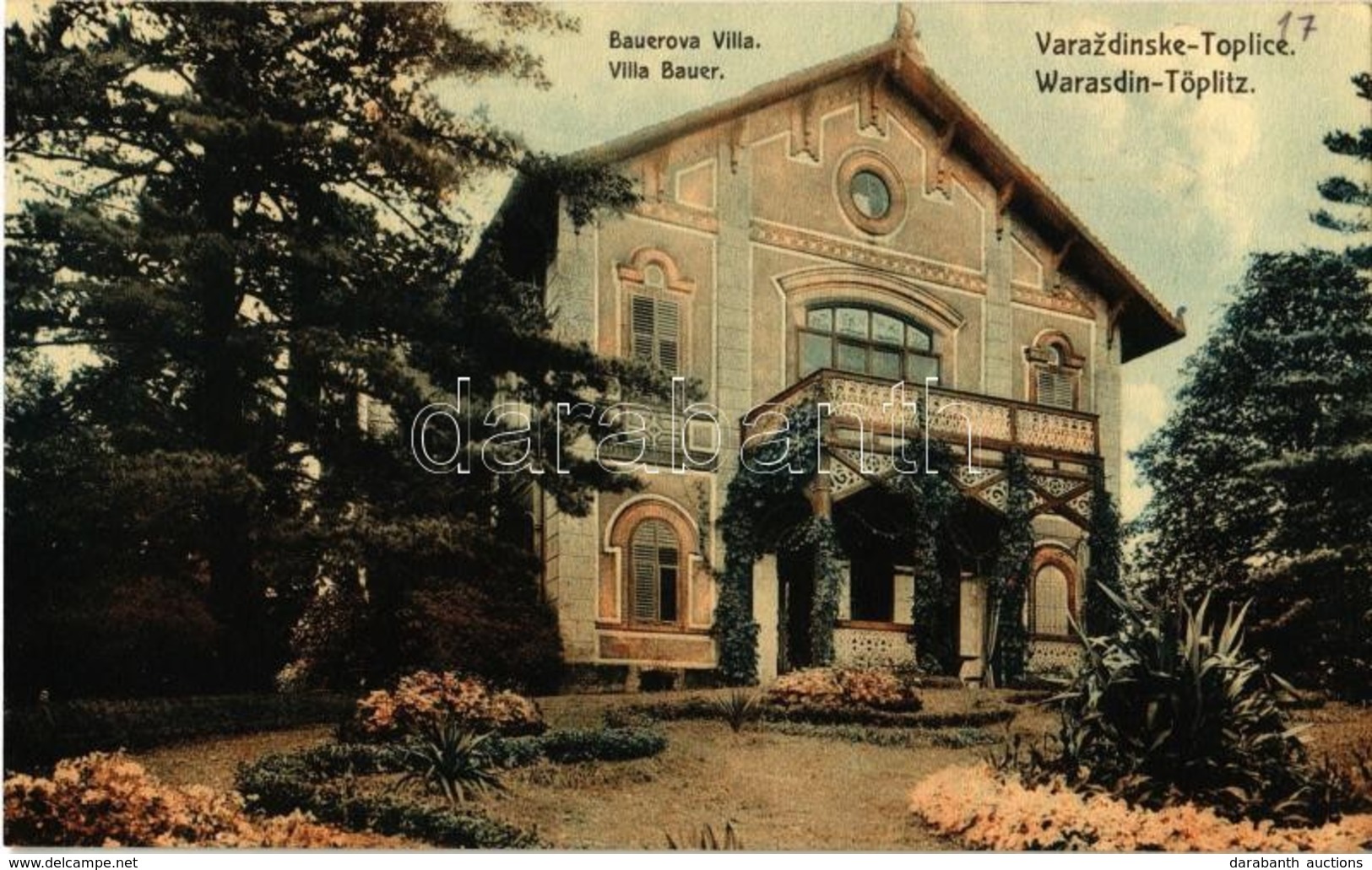 ** T1 Varasdfürdő, Warasdin-Töplitz, Varazdinske Toplice; Bauerova Villa / Villa Bauer - Ohne Zuordnung