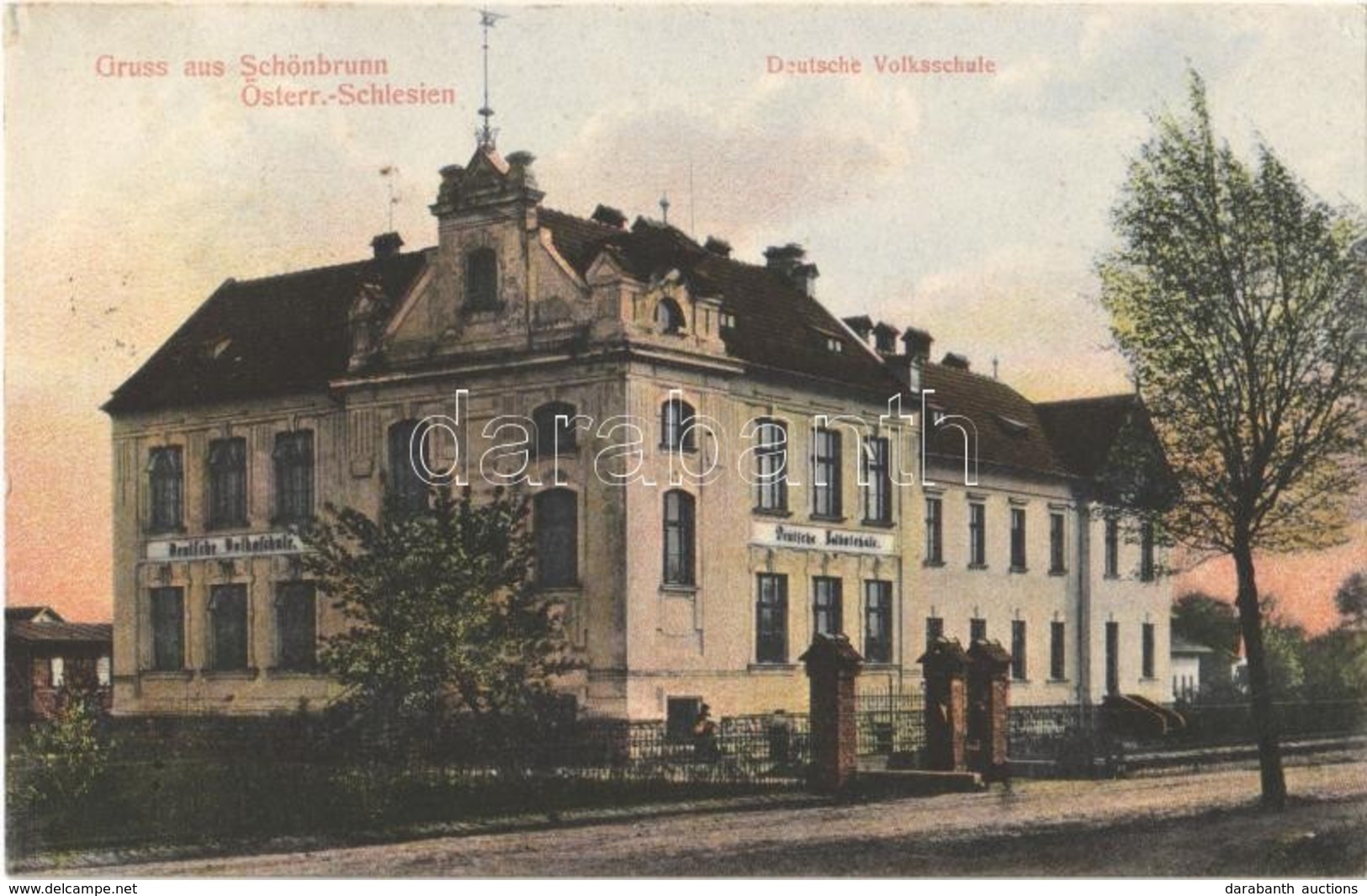 T2 1908 Svinov, Schönbrunn; Deutsche Volksschule / German School - Ohne Zuordnung
