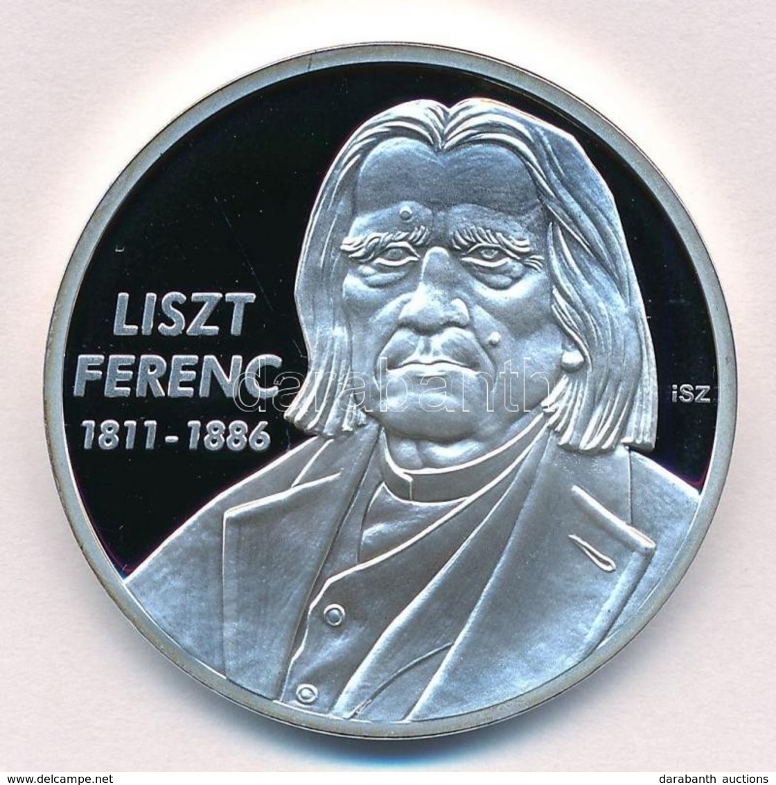 Ifj. Szlávics László (1959-) 2011. "Nagy Magyarok / Liszt Ferenc 1811-1886" Ezüstözött Cu Emlékérem (40mm) T:PP - Ohne Zuordnung