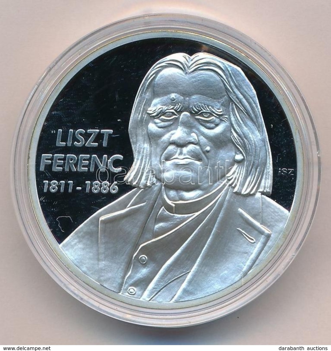 Ifj. Szlávics László (1959-) 2011. "Nagy Magyarok / Liszt Ferenc 1811-1886" Ezüstözött Cu Emlékérem (40mm) T:PP - Ohne Zuordnung