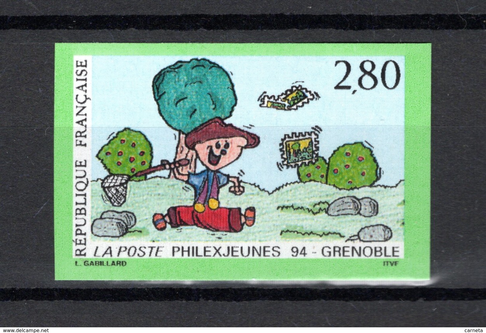 FRANCE  N° 2877a   NON DENTELE  NEUF SANS CHARNIERE  COTE 20.00€    EXPOSITION PHILATELIQUE - Non Classés