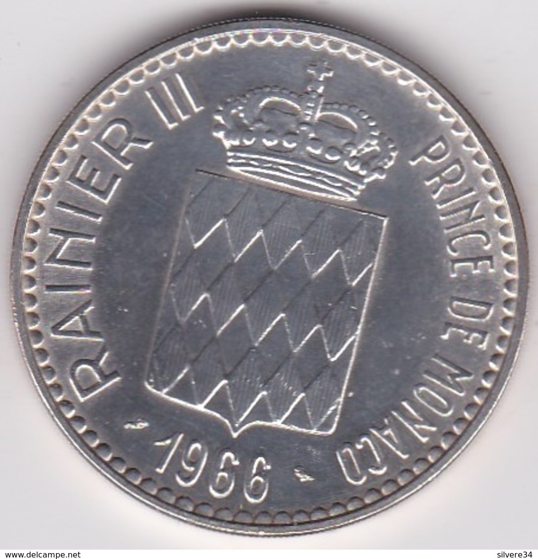 Monaco .10 Francs 1966. CHARLES III 1856-1889, En Argent - 1960-2001 Nouveaux Francs