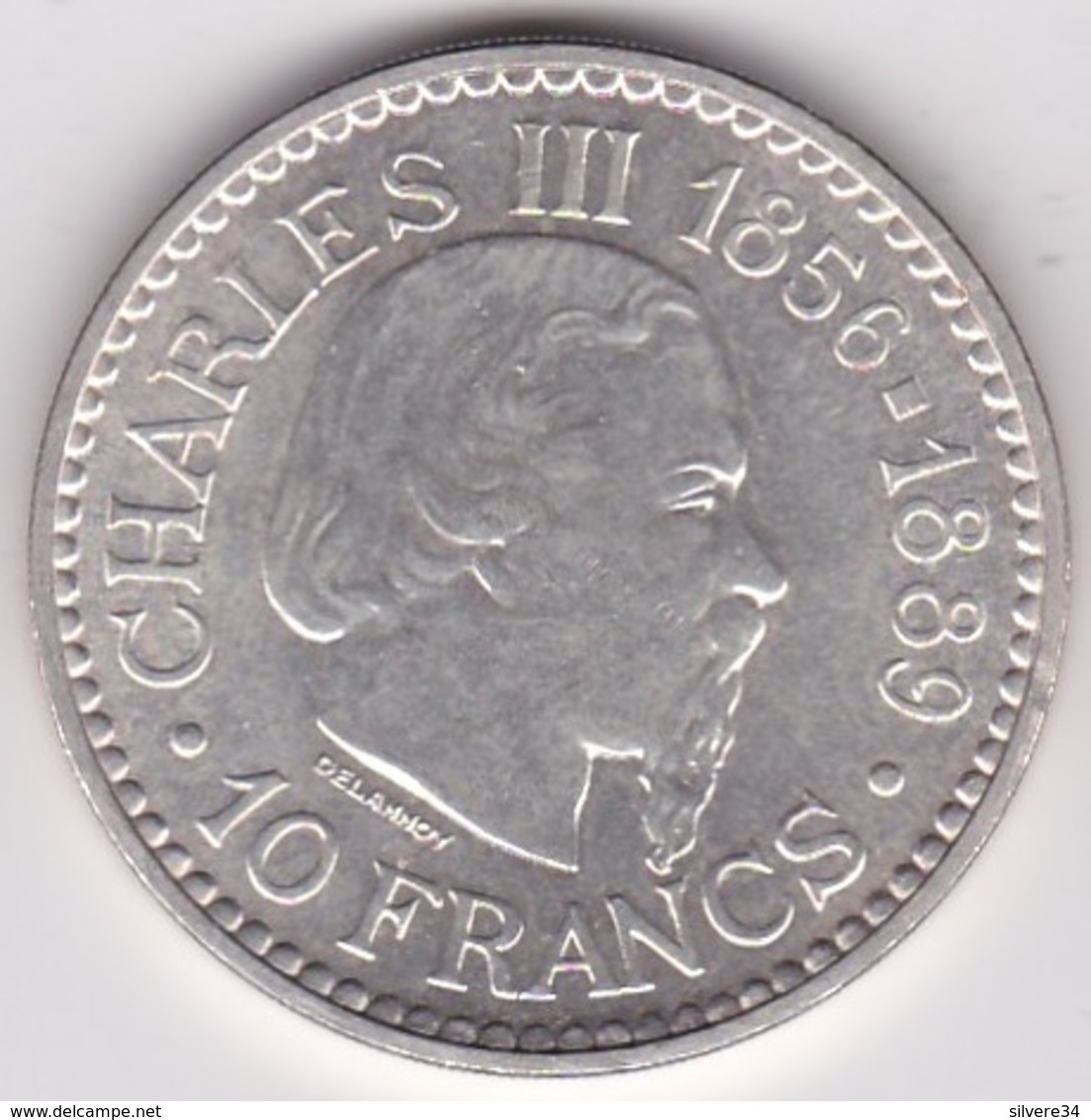 Monaco .10 Francs 1966. CHARLES III 1856-1889, En Argent - 1960-2001 Nouveaux Francs