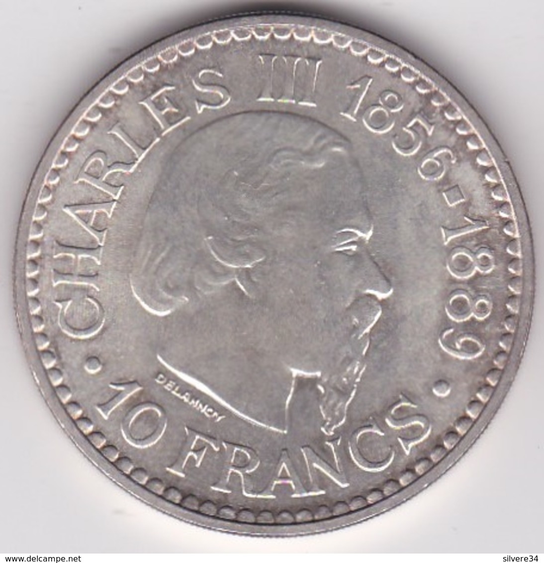 Monaco .10 Francs 1966. CHARLES III 1856-1889, En Argent - 1960-2001 Nouveaux Francs