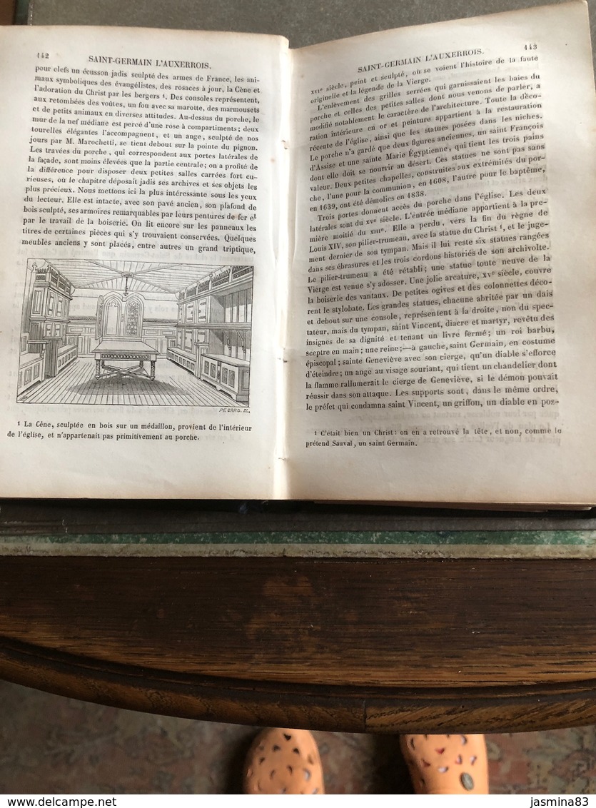 Itinéraire Archéologique De Paris (livre De 1855 De 392 Pages De 11,5cm Sur 18,5 Cm) - Arqueología