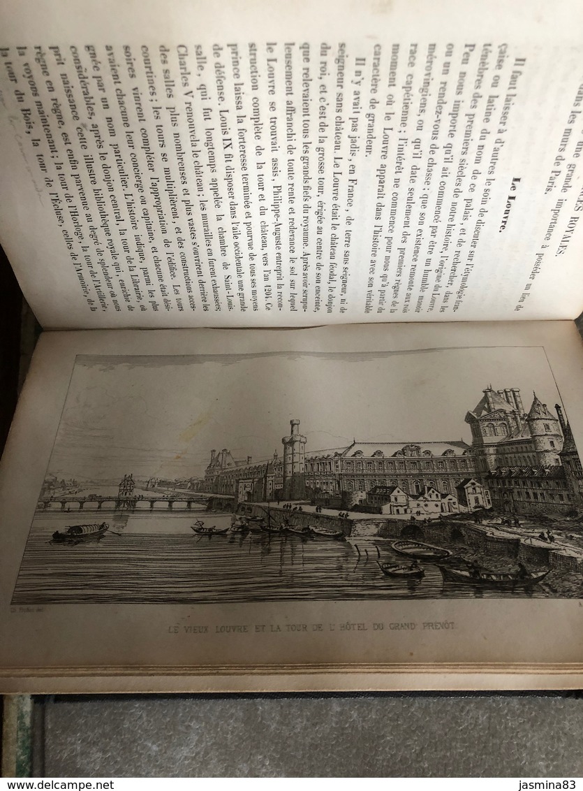 Itinéraire archéologique de Paris (livre de 1855 de 392 pages de 11,5cm sur 18,5 cm)