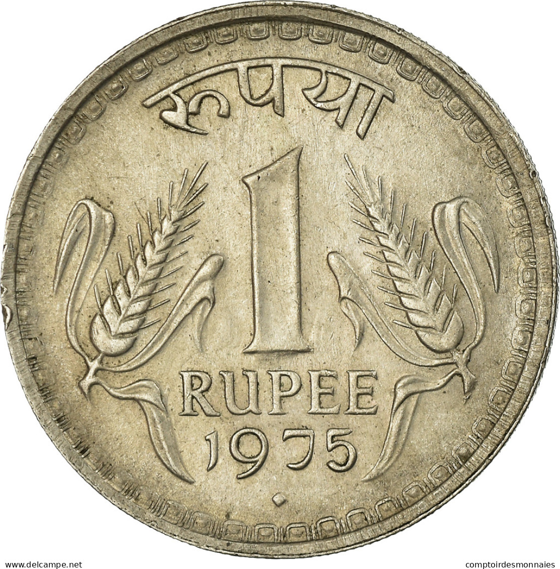 Monnaie, INDIA-REPUBLIC, Rupee, 1975, SUP, Copper-nickel, KM:78.1 - Inde