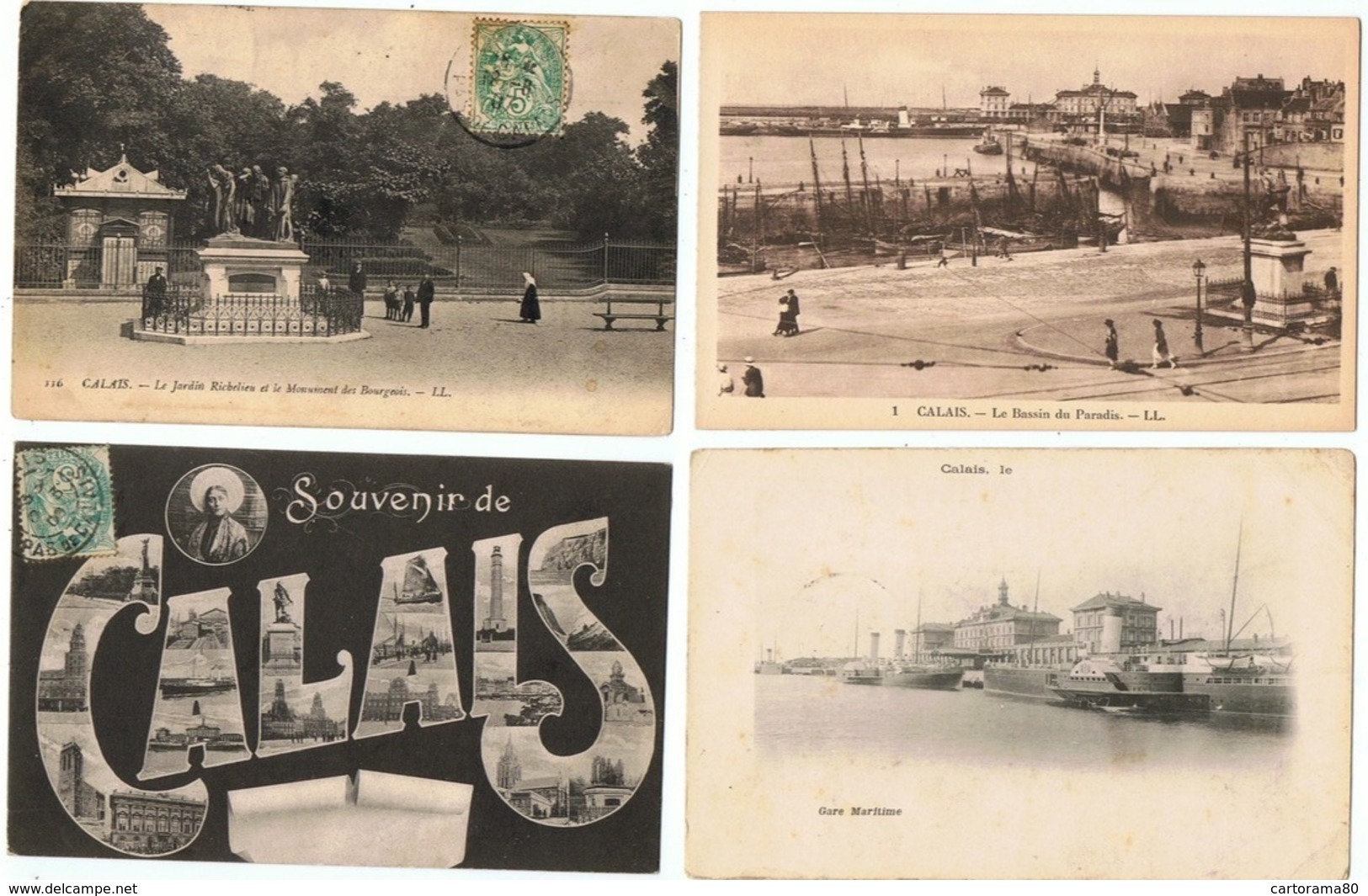 Calais / Lot De 15 Cartes - Calais