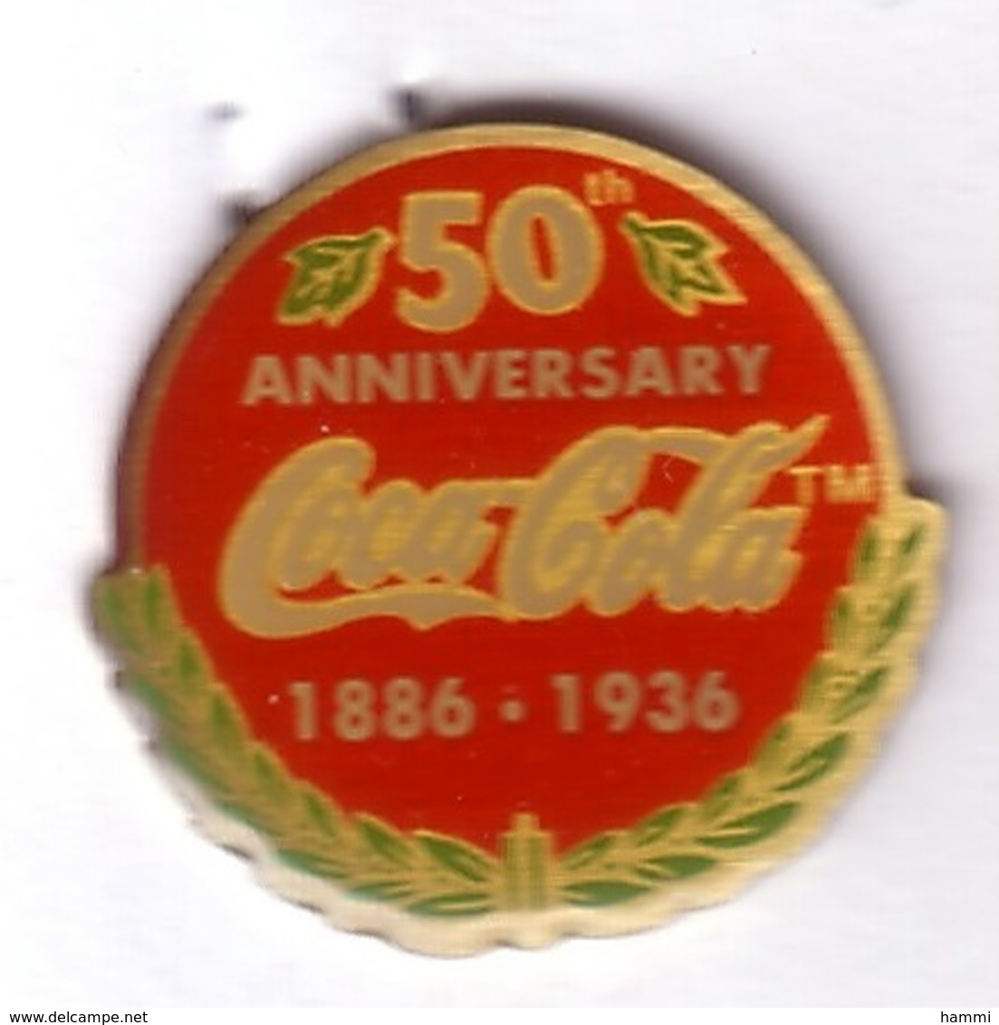 C229 Pin's Coca Cola Coke 50 ANNIVERSAIRE Achat Immédiat - Coca-Cola