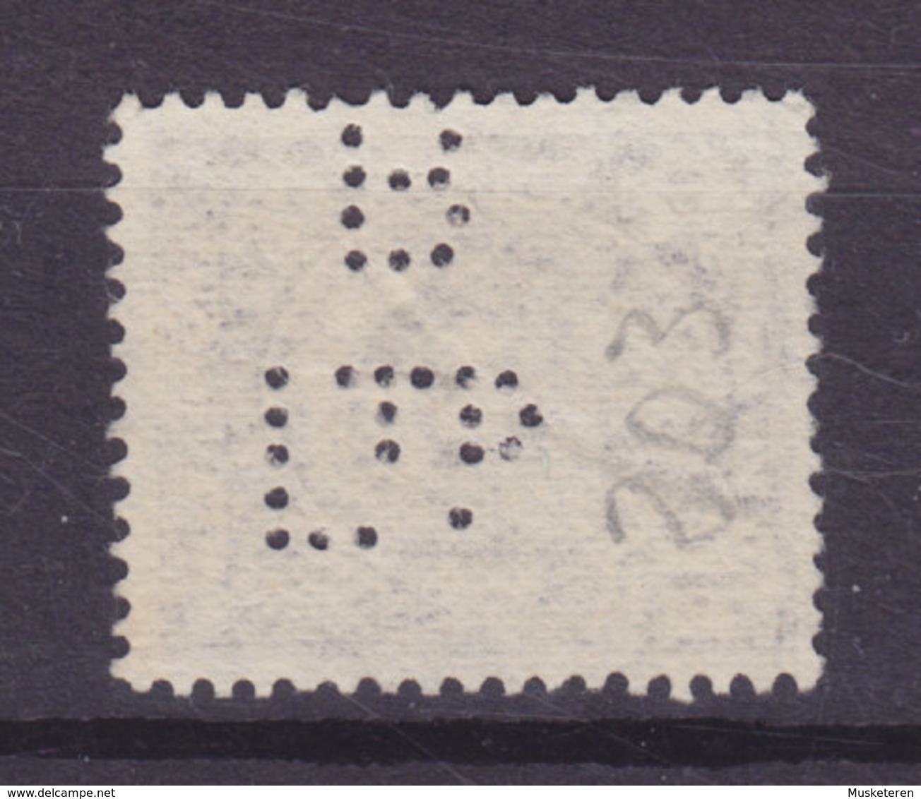 Australia Perfin Perforé Lochung 'B Ltd.' 1943, Mi. 163, 1p. Queen Elizabeth (2 Scans) - Perfin