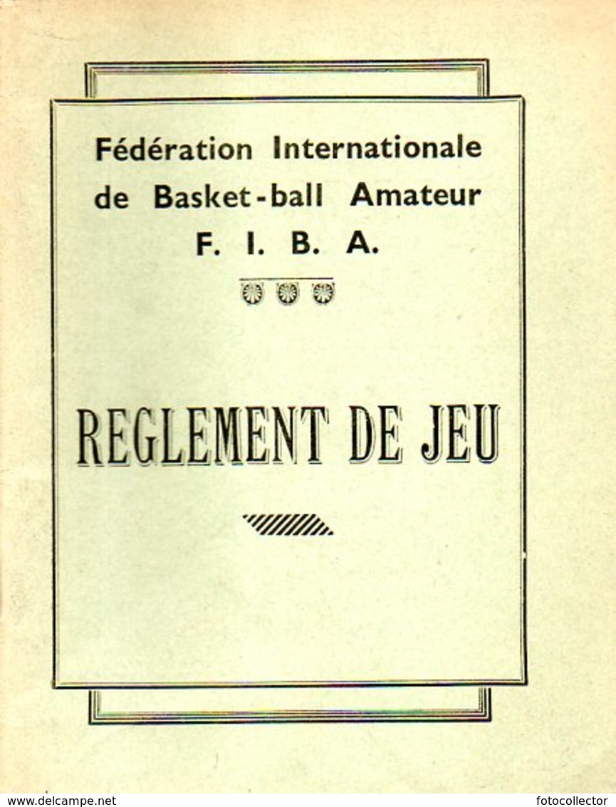 Basket Ball : Règlement De Jeu Par FIBA (1942) - Bücher