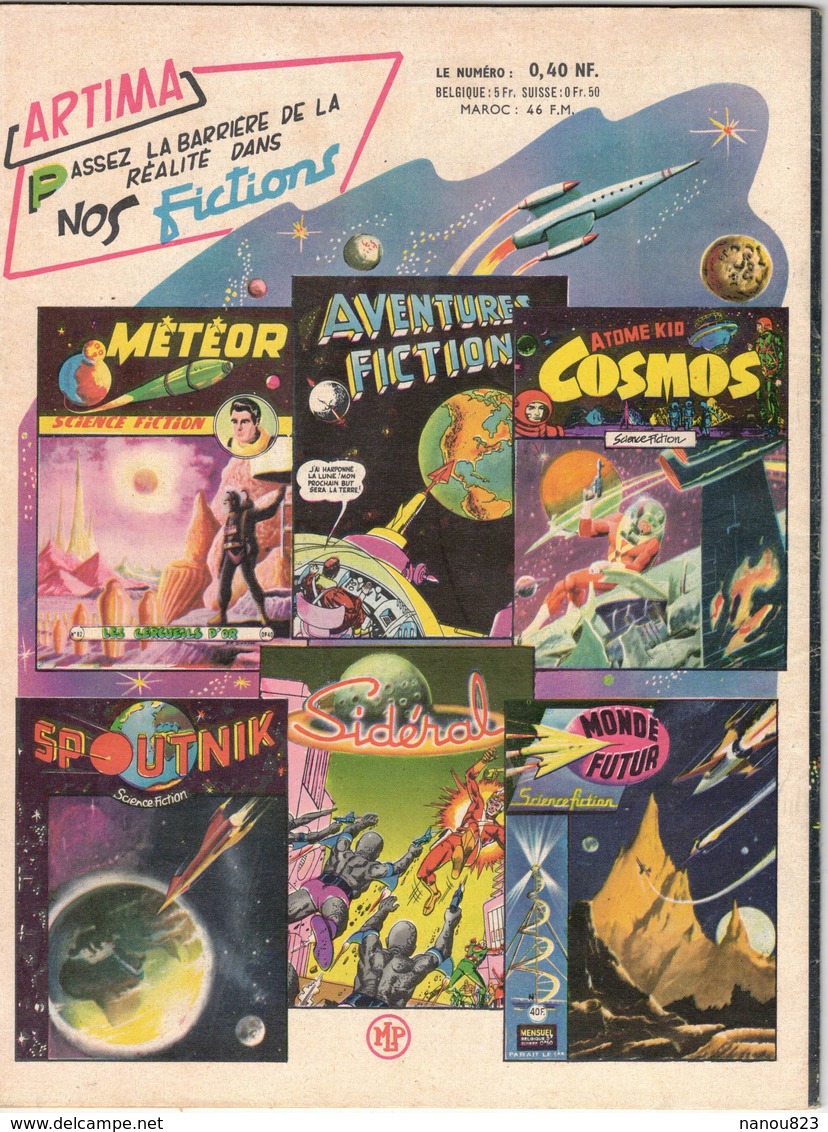 SPOUTNIK N° 27 MENSUEL PUBLICATION ARTIMA FEVRIER 1960 PILOTE TEMPÊTE LE DICTATEUR AVENTURE SCIENCE FICTION MARTIENS - Arédit & Artima