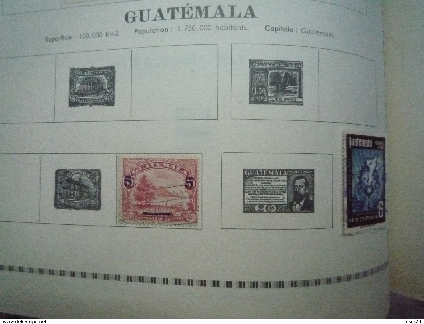 COLLECTION AMERIQUE 7 - GUATEMALA à NICARAGUA Feuilles Album - Neuf Et Oblitéré - A Voir - 40 Scans - Collections (en Albums)