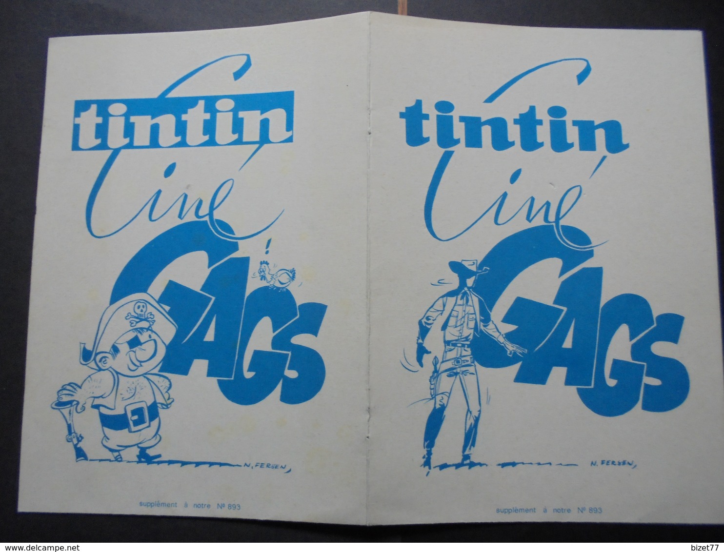 TINTIN - CINE GAGS - JEUX EN CARTON  : PIECES A DETACHEES, VOIR SCAN  "DEPLIANT" - Other & Unclassified