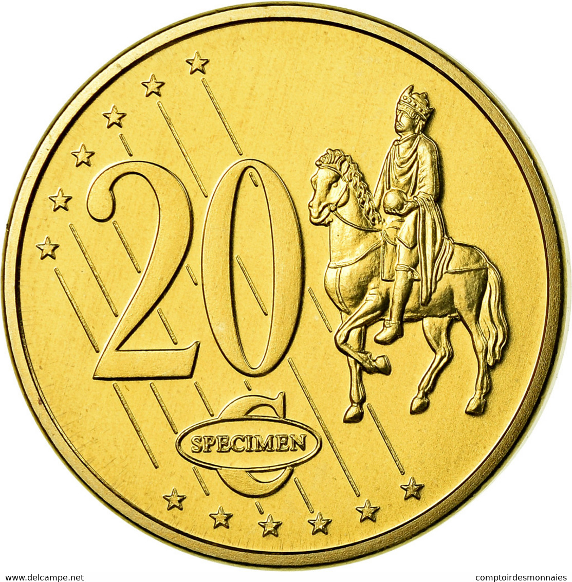 Estonia, 20 Euro Cent, 2003, Unofficial Private Coin, FDC, Laiton - Privéproeven