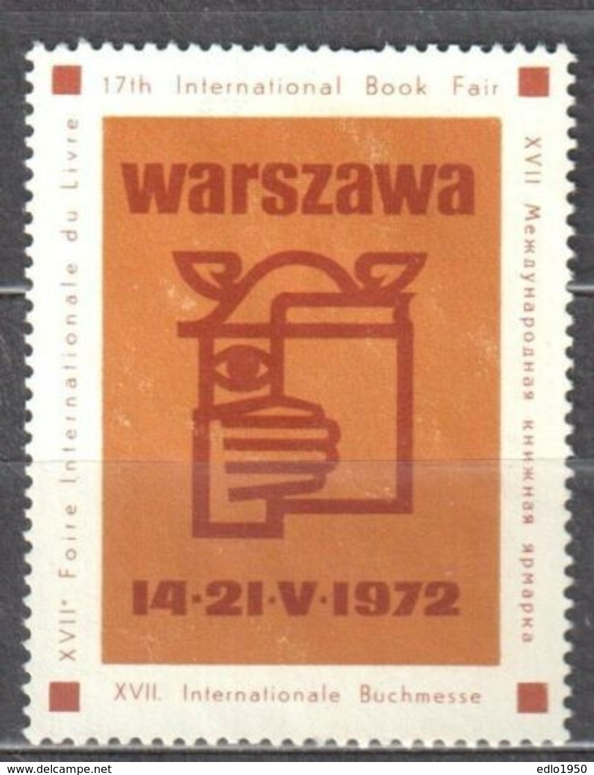 Poland 1972 - Label - 17th International Book Fair - Unused - Non Classificati