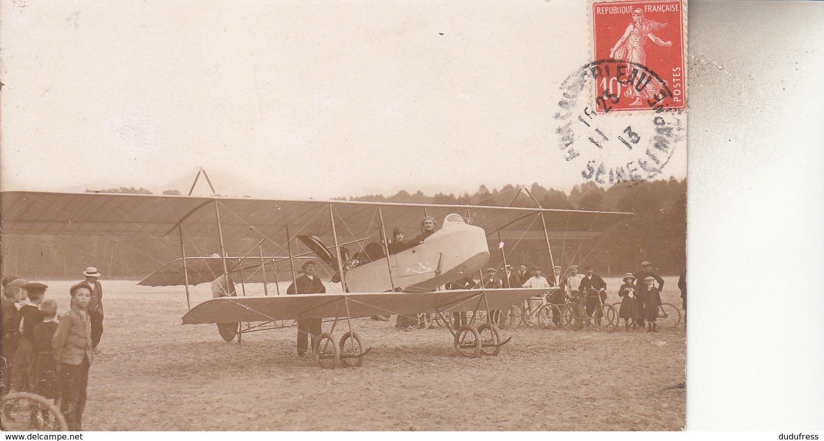 FONTAINEBLEAU   CARTE PHOTO AVIATIOB - Fontainebleau