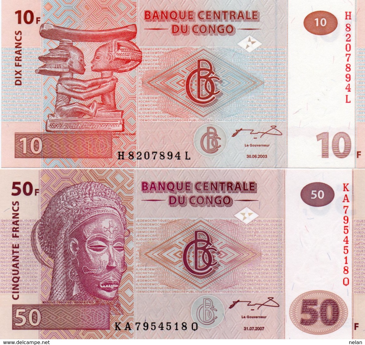 REPUBBLICA DEMOCRATICA CONGO 10,50 FRANCS -2003,7 P-93,97  UNC-Congo Democratic Republic Kinshasa - República Democrática Del Congo & Zaire