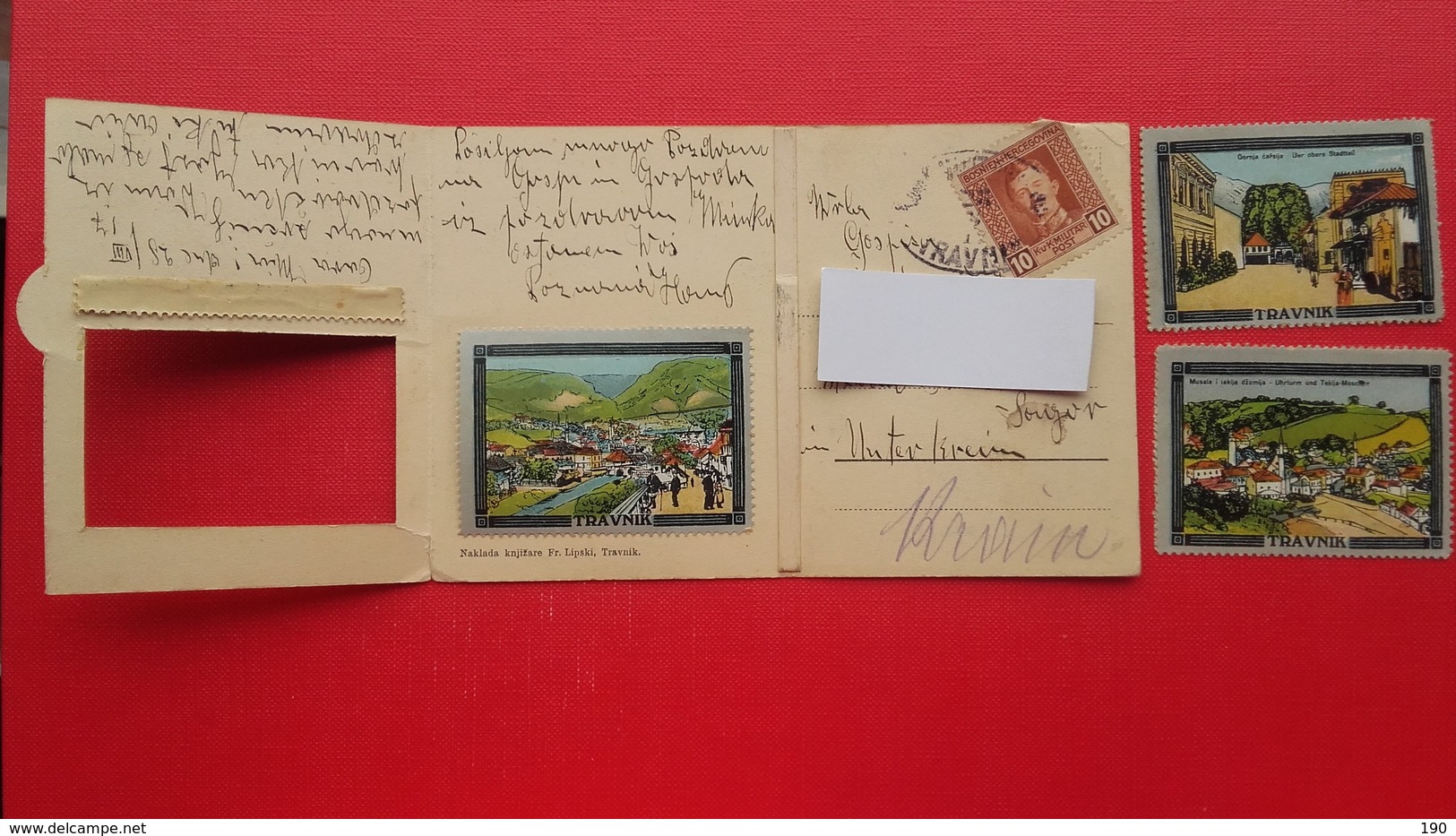 Travnik.Siegelmarker Postkarte-Siegpost - Bosnia And Herzegovina