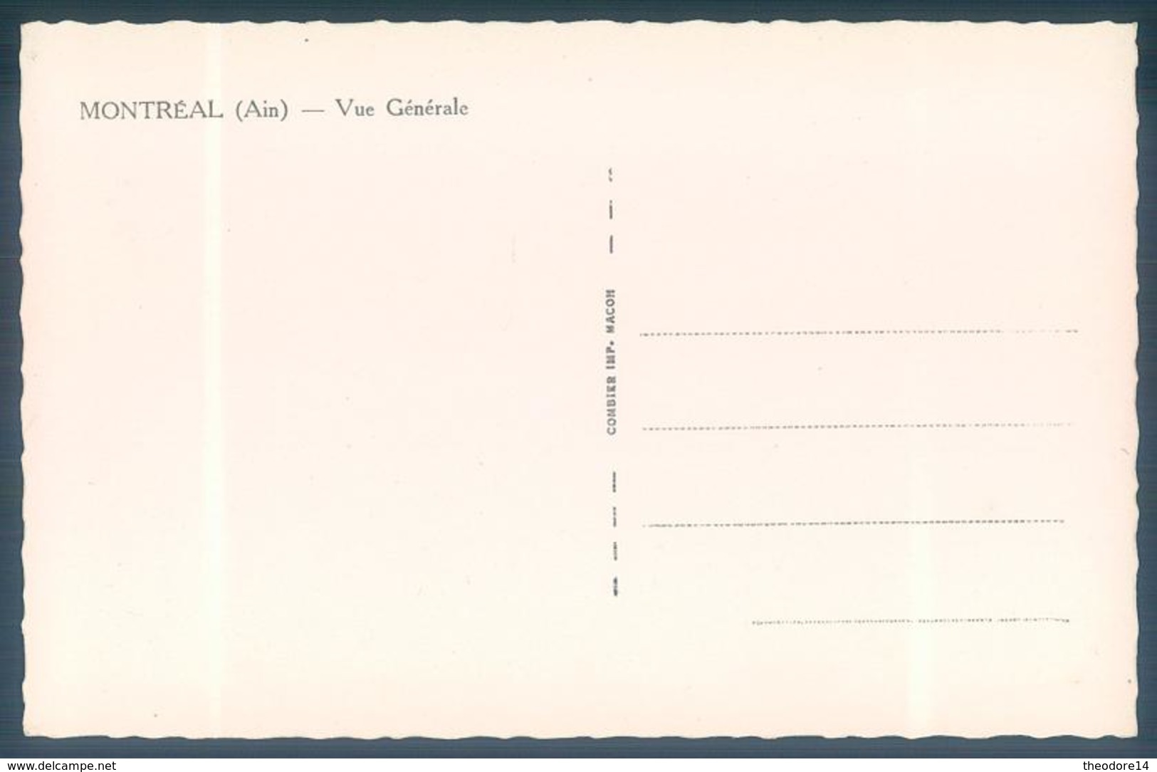 01 Ain MONTREAL Vue Générale - Zonder Classificatie