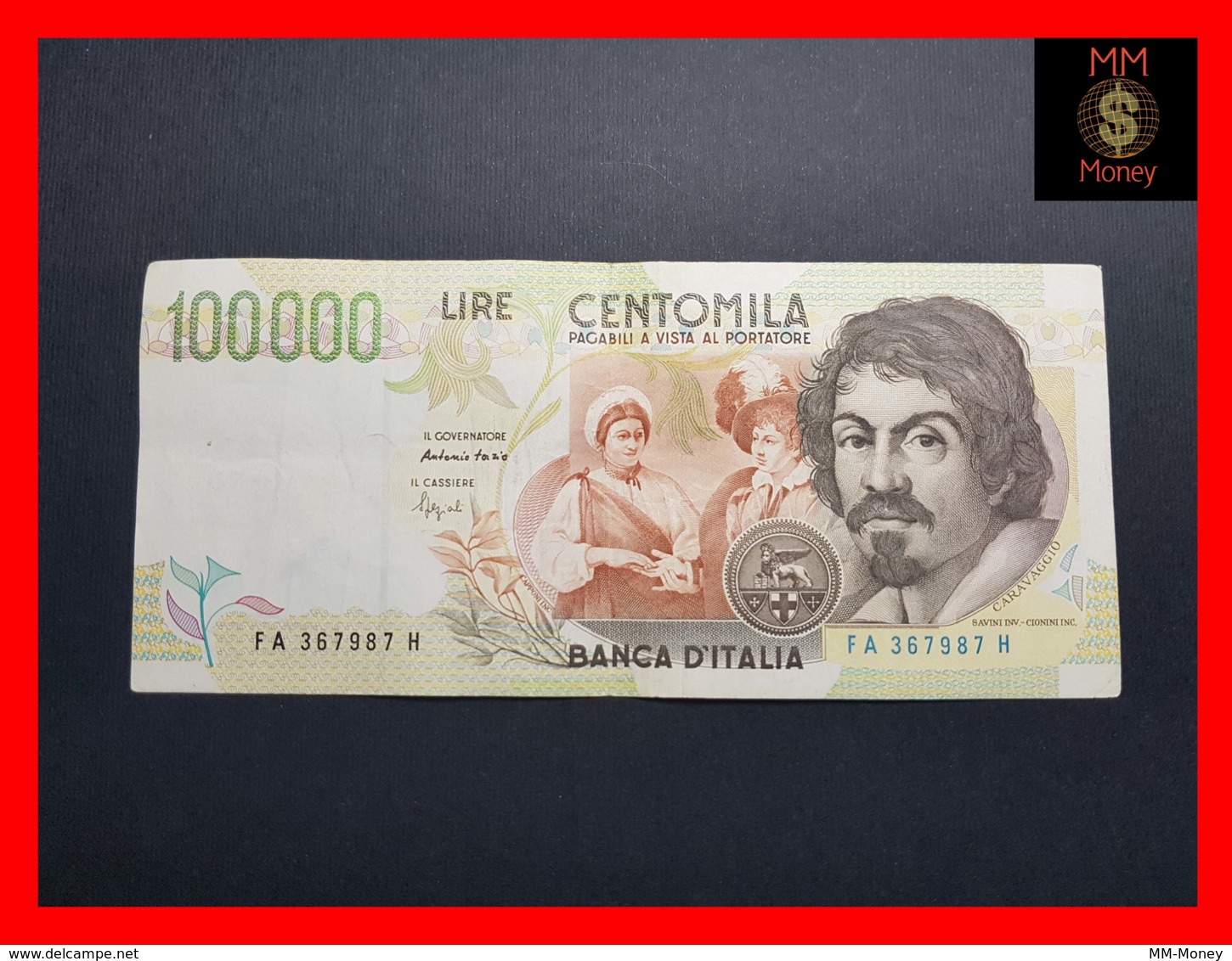 ITALY 100000  100.000 Lire  1994  P. 117 Serie A  VF - 100000 Lire