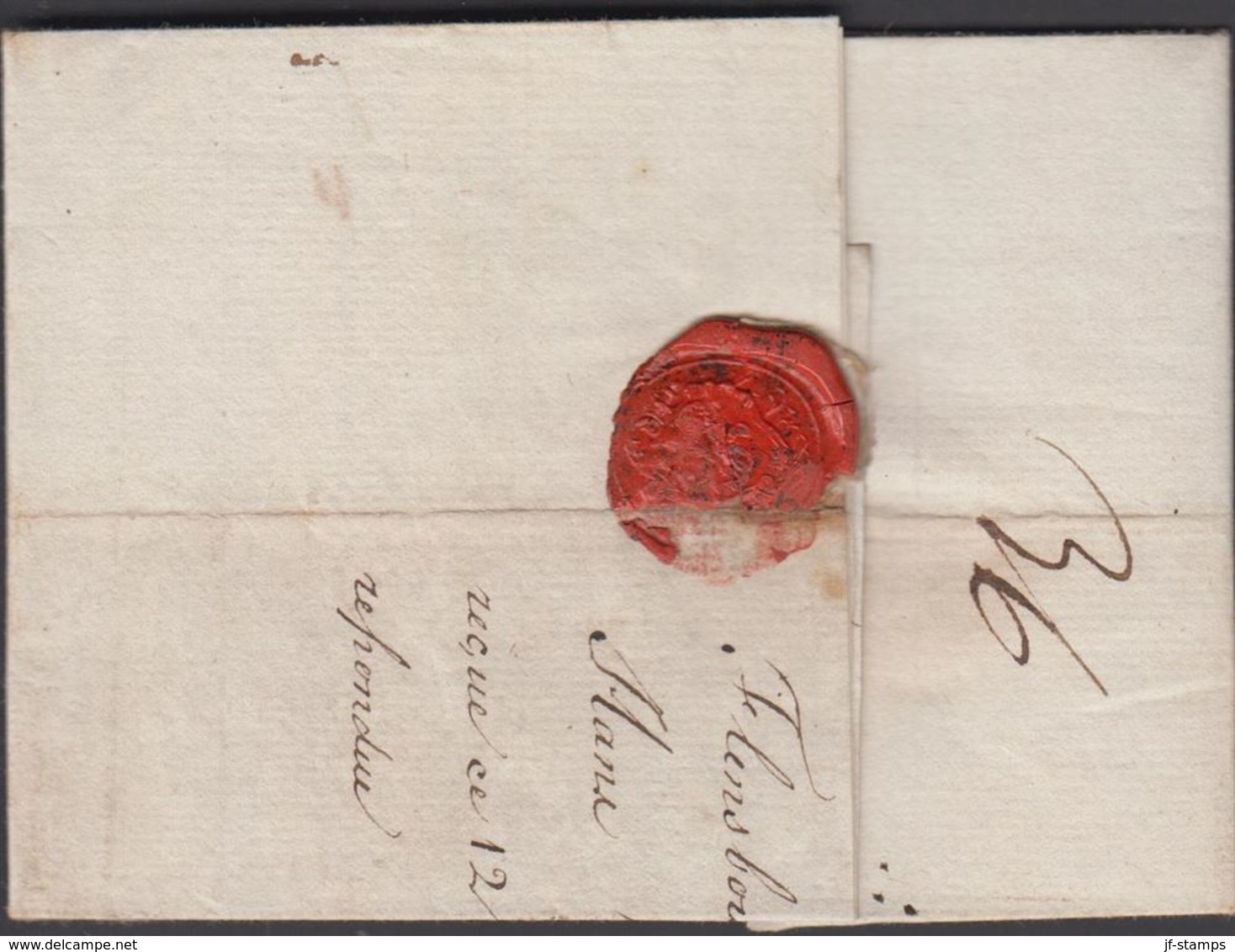 1794. DÆNNEMARK To Bordeaux Via Hamburg From Copenhagen.  Postage Marking 90. Franco ... () - JF321224 - ...-1851 Prefilatelia