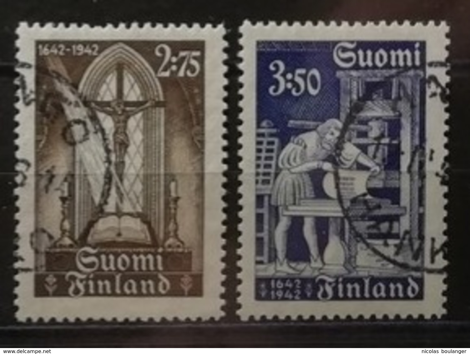 Finlande 1942 / Yvert N°253-254 / Used - Oblitérés