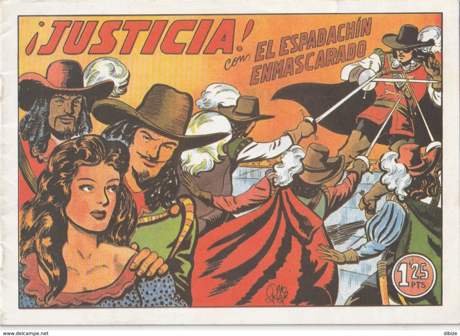 España. Revista De Comicos. El Espadachín Enmascarado. ¡Justicia!  N° 4. - Other & Unclassified