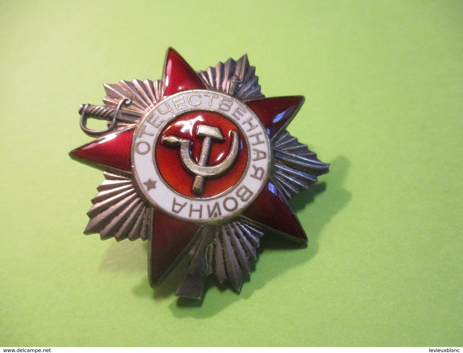 Médaille/Empire Soviétique/Ordre De La Guerre Patriotique/ Bronze Argenté Cloisonné émaillé / 1942      MED372 - Rusland