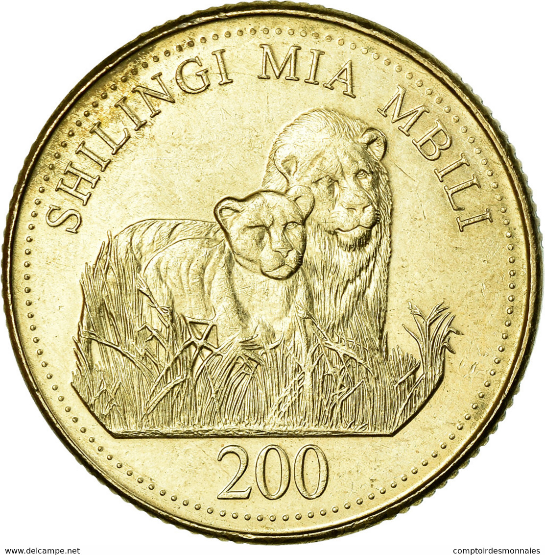 Monnaie, Tanzania, 200 Shilingi, 1998, SUP, Copper-Nickel-Zinc, KM:34 - Tanzanie