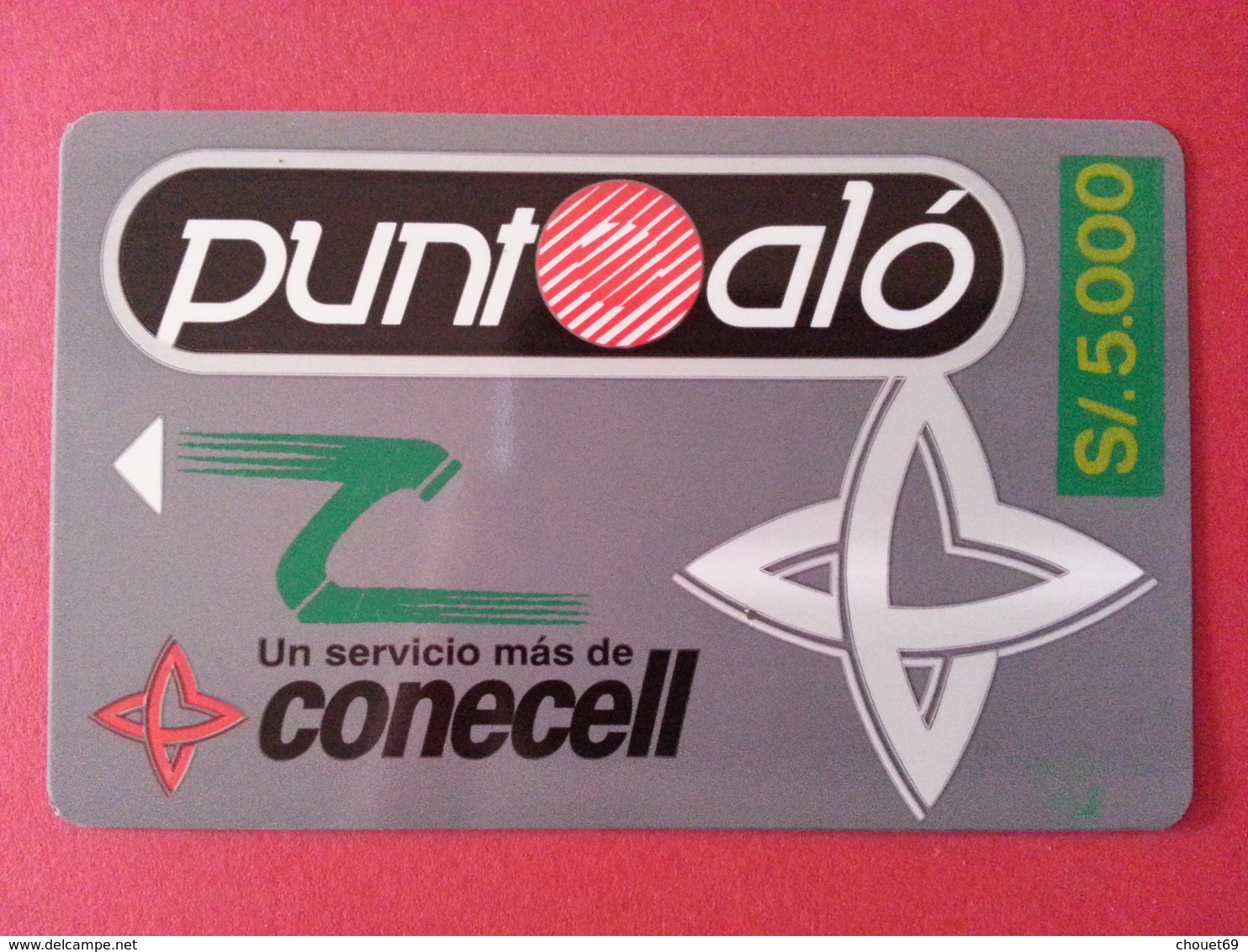 ECUADOR ECU CO 01 Punto Alo  Conecell Puntoalo Surcharge Overprint S/. 5000 Equateur  (CB1217 - Ecuador