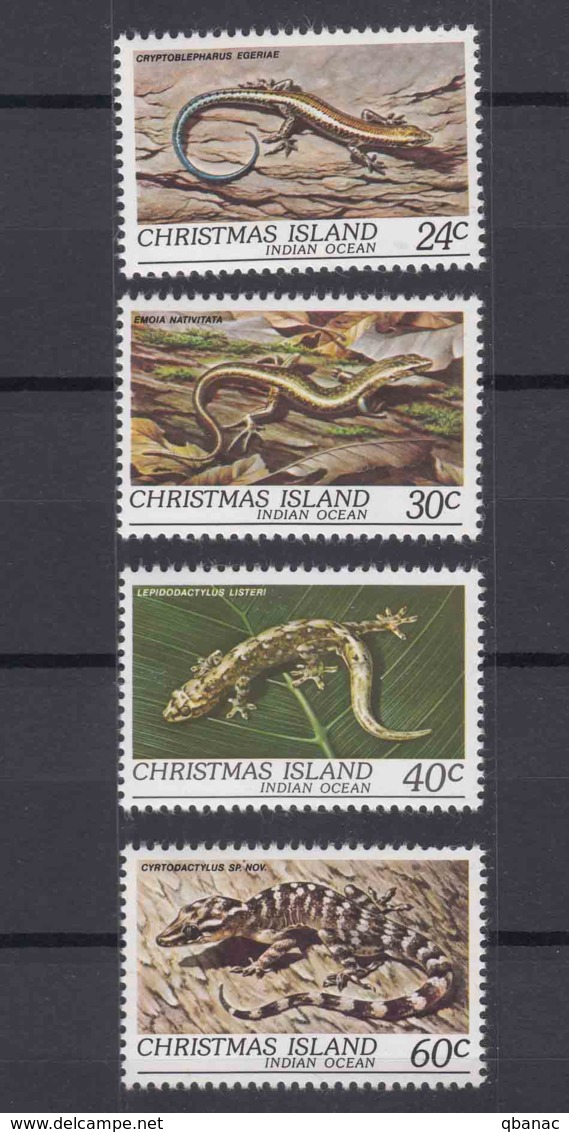 Christmas Islands 1981 Animals Reptiles Mi#146-149 Mint Never Hinged - Christmas Island