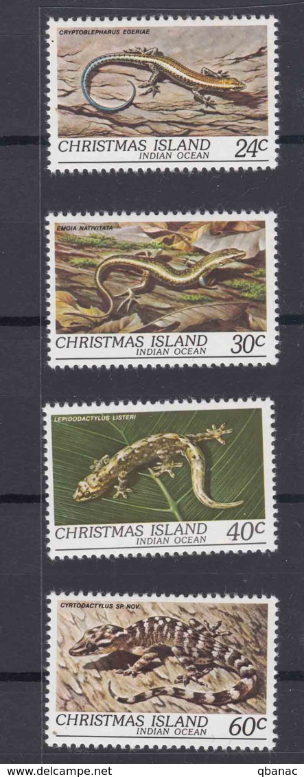 Christmas Islands 1981 Animals Reptiles Mi#146-149 Mint Never Hinged - Christmas Island