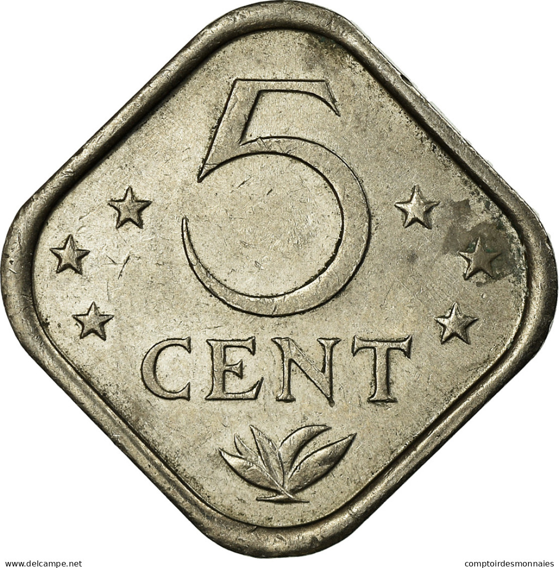 Monnaie, Netherlands Antilles, Juliana, 5 Cents, 1985, TTB, Copper-nickel, KM:13 - Antilles Neérlandaises