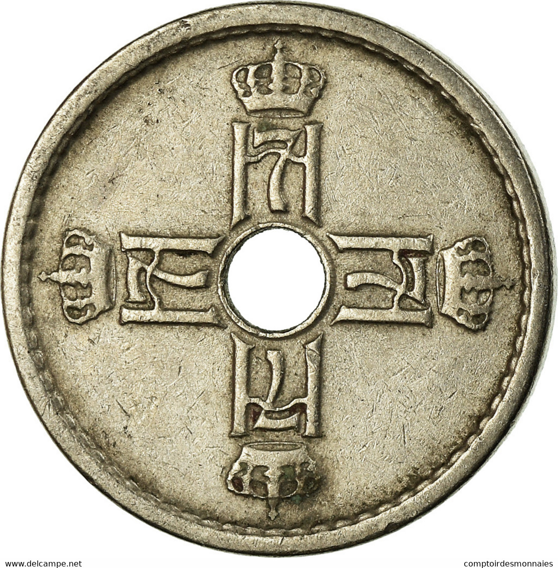 Monnaie, Norvège, Haakon VII, 25 Öre, 1940, TTB, Copper-nickel, KM:384 - Norvège