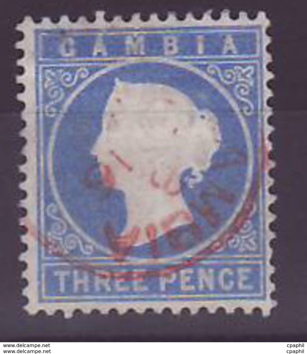 Gambie Gambia Cancelled Gambia Received 3p Victoria - Gambie (...-1964)