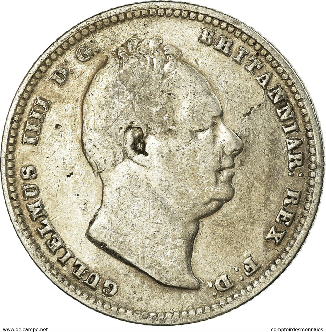 Monnaie, Grande-Bretagne, William IV, Shilling, 1834, TB+, Argent, KM:713 - I. 1 Shilling