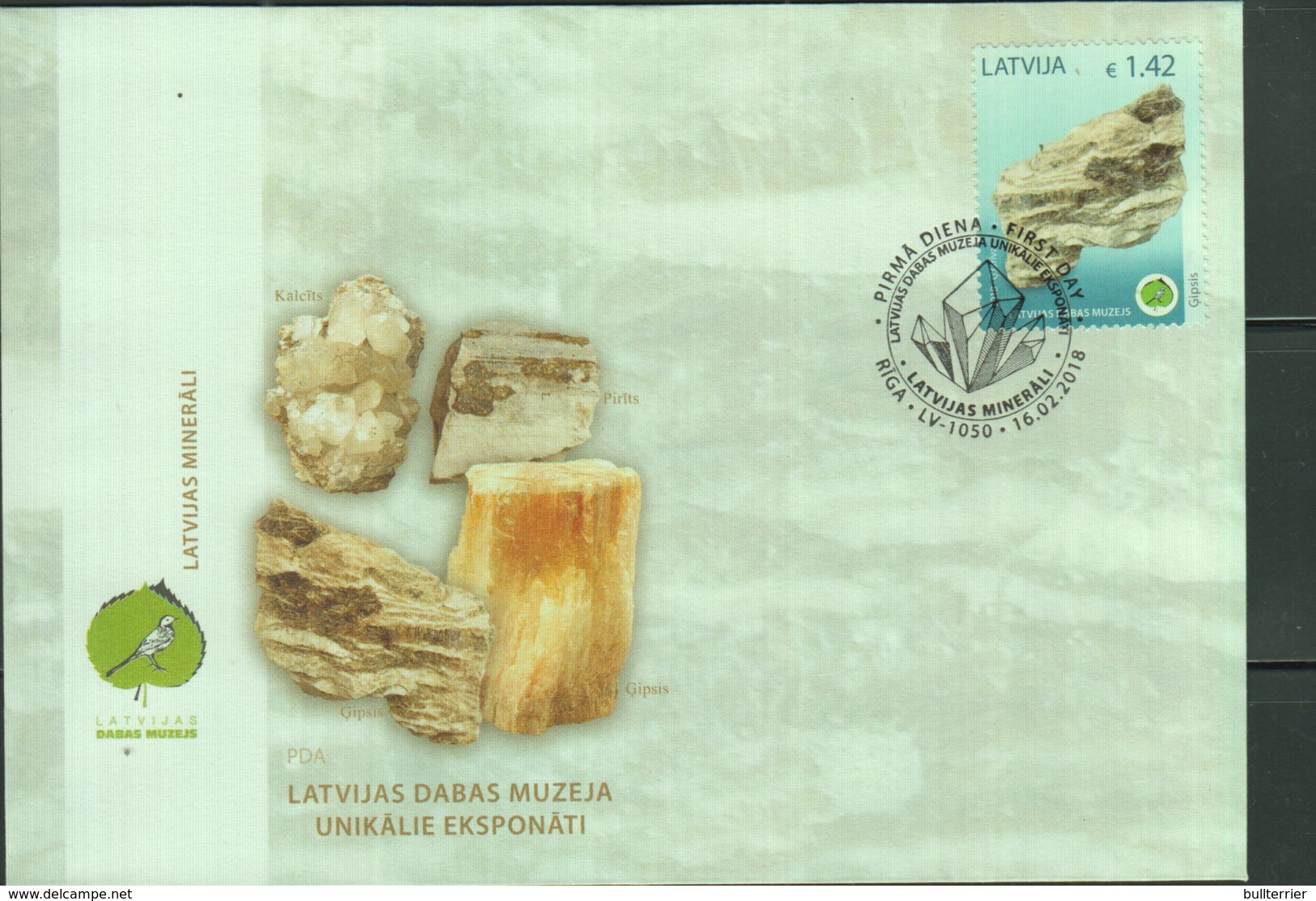 MINERALS - 2018 - MINERALS  ON  ILLUSTRATED FIRST DAY COVER - Minerals