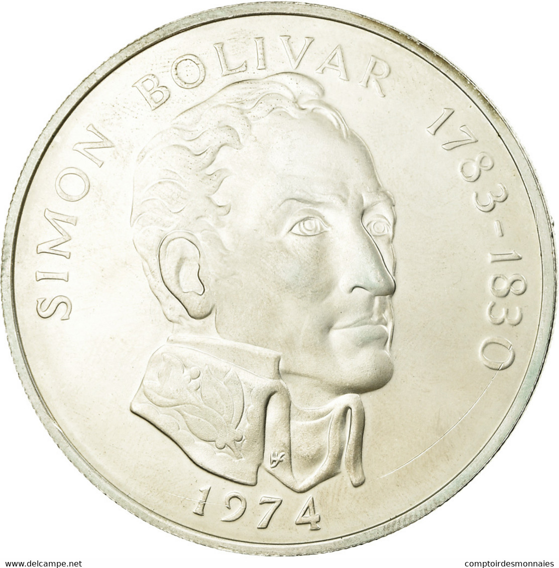 Monnaie, Panama, 20 Balboas, 1974, U.S. Mint, SPL, Argent, KM:31 - Panama