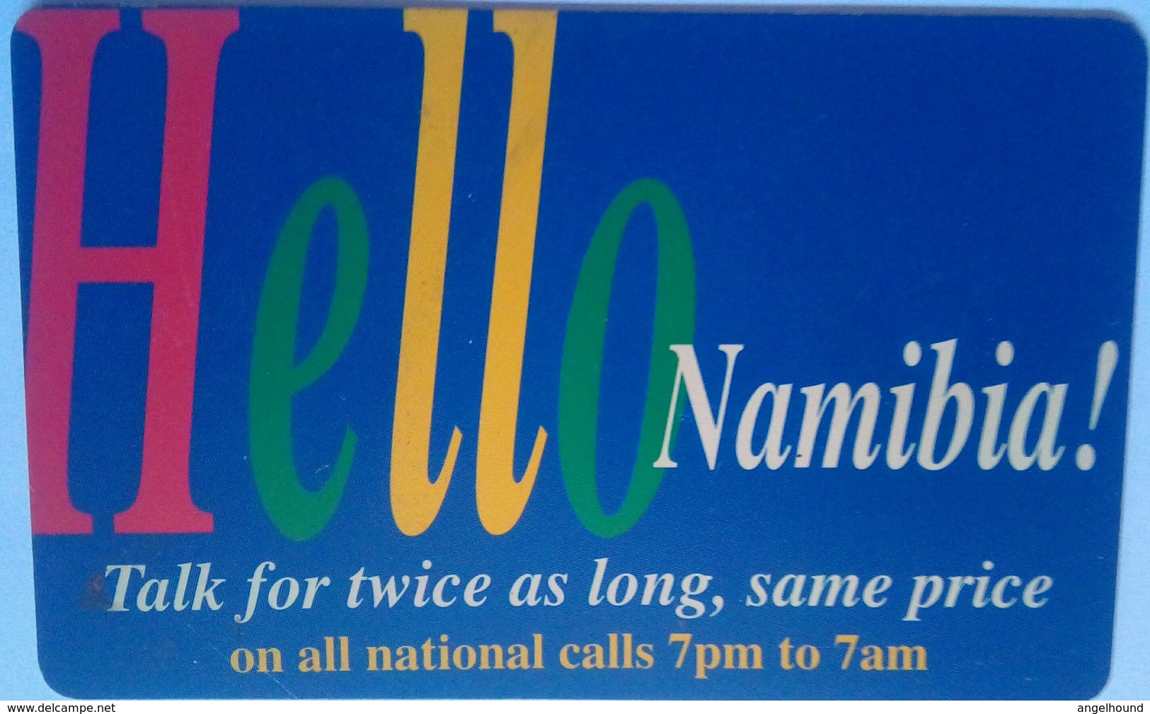 Hello Namibia N$10 Talk For Twice As Long  "( Blue Rev ) - Namibia