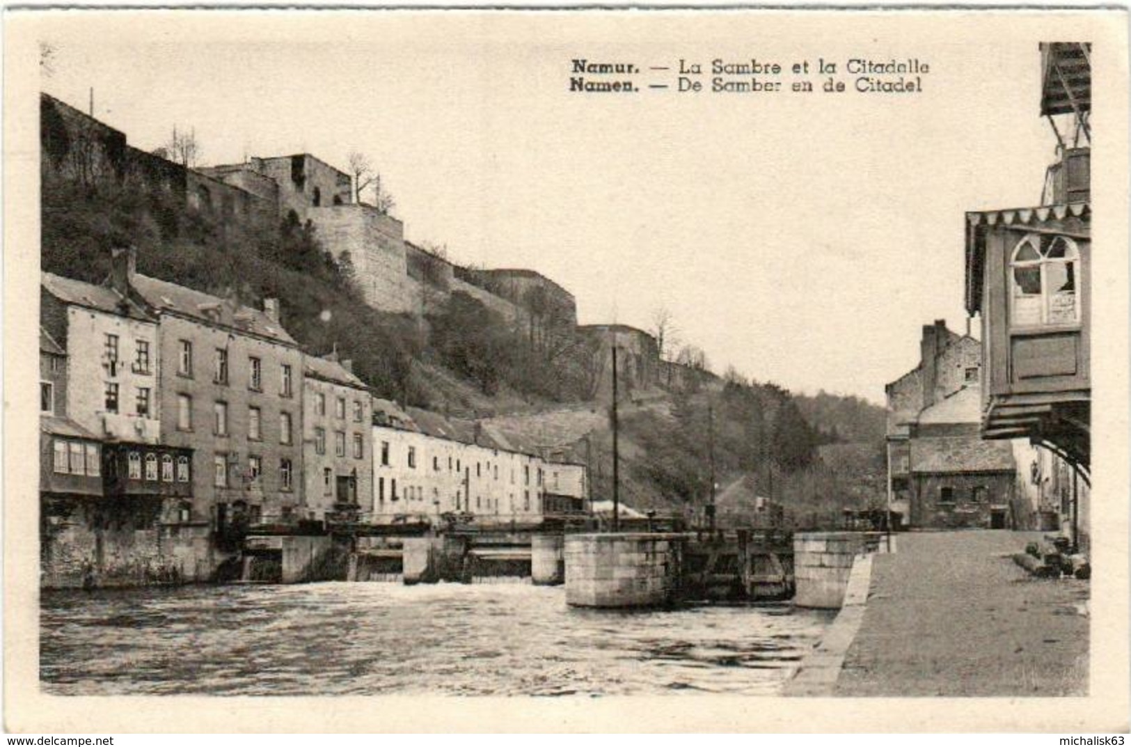 31sp 18 CPA - NAMUR - LA SAMBRE ET LA CITADELLE - Namen