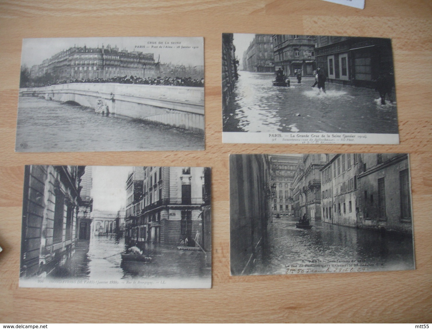 Lot De 11 Cpa  Inondation Inondations De Paris - Paris Flood, 1910