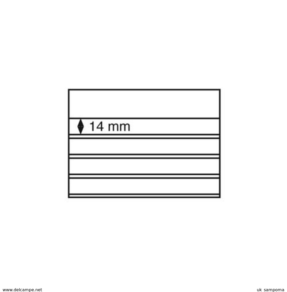 Standard Cards PVC 158x113 Mm,l4 Clear Strips With Cover Sheet, Black Card, 100 Per Pack - Einsteckkarten