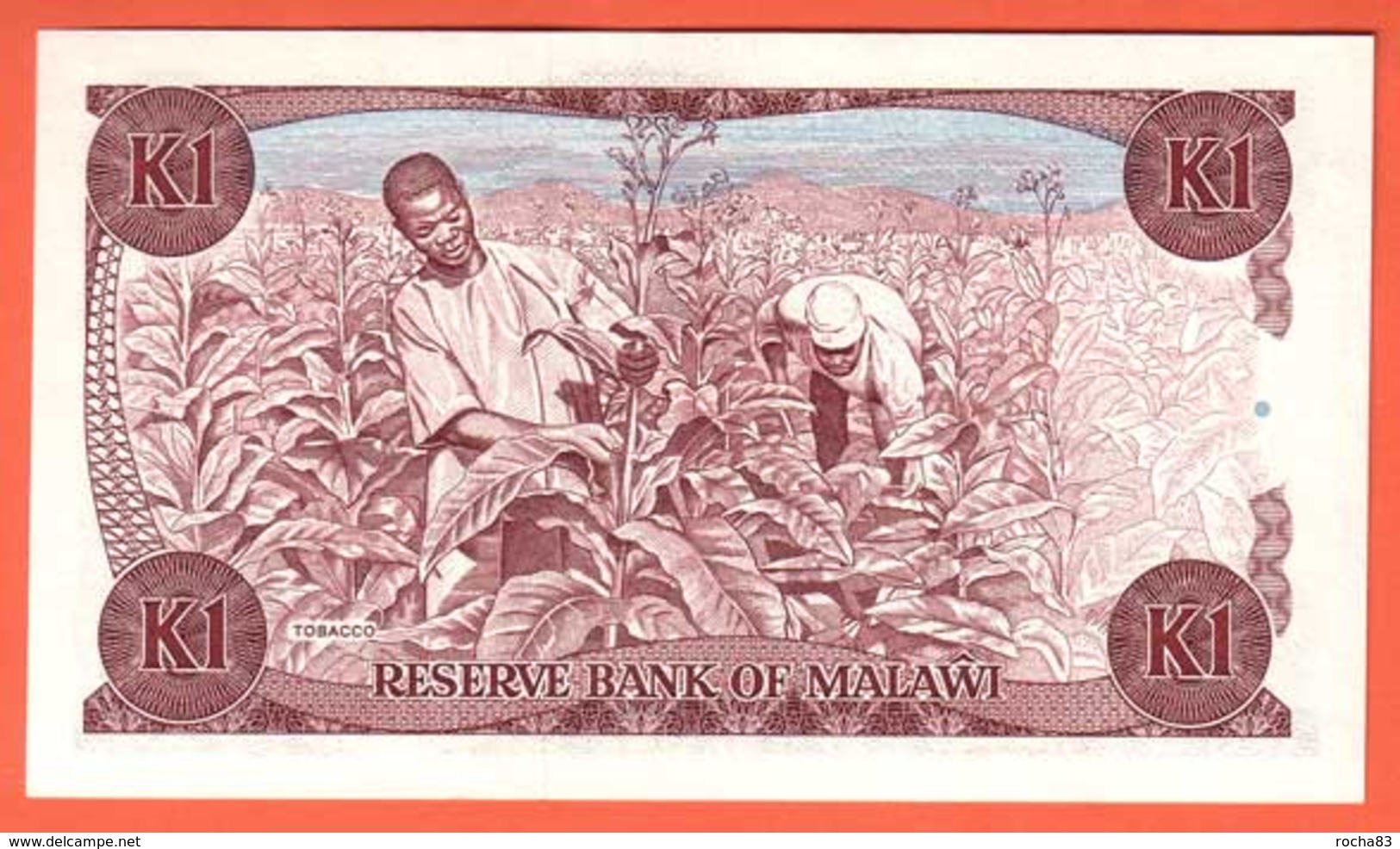 MALAWI - 1 Kwacha Du 01 03 1986  Pick 19a - Malawi