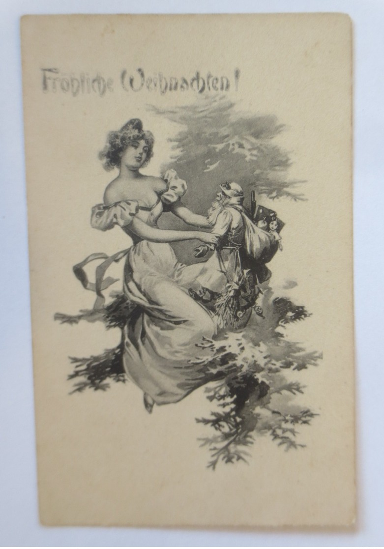 Weihnachten, Frauen, Weihnachtsmann, Spielzeug,  1900, Munk Vienne ♥ (17956) - Santa Claus