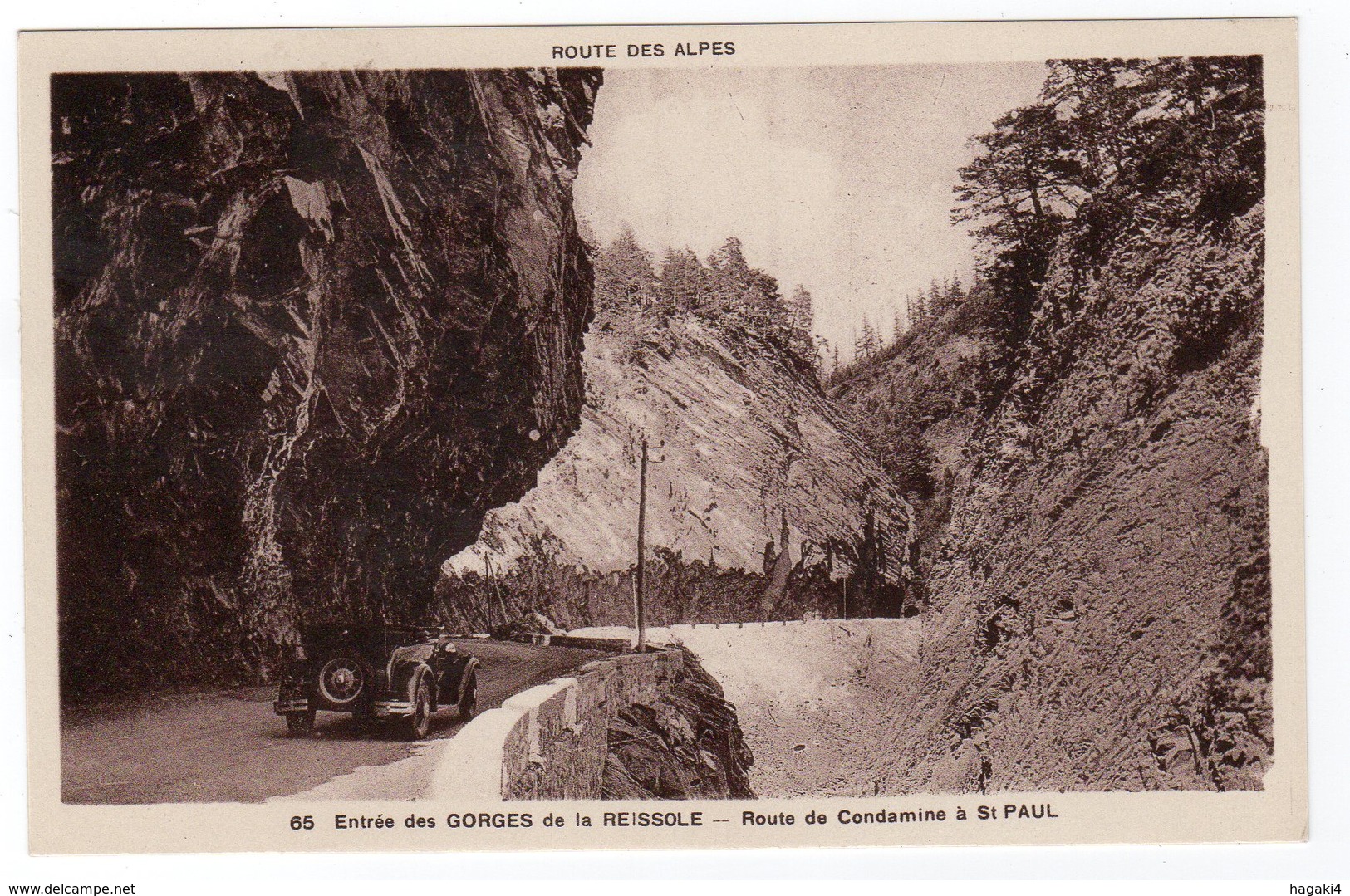 CPA 04 : 65 - Entrée Des GORGES De La REISSOLE - Route De Condamine à St-Paul - Auto - Ed. Jarry - - Other & Unclassified