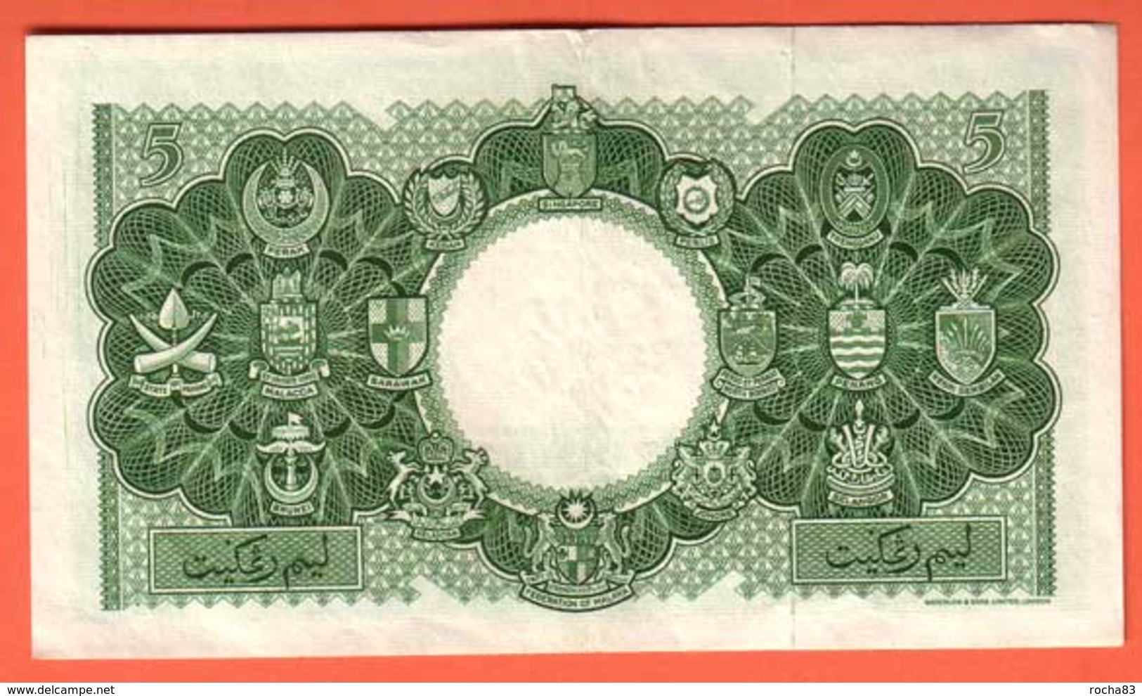 MALAYSIA And BRITISH BORNEO - 5 Dollars Du 21 03 1953 Pick 2 - Autres - Asie